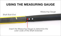 Graphite Golf Shaft Measuring Gauge