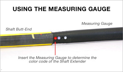 Graphite Golf Shaft extender black 0.560 inch