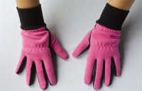 Winter Golf Gloves pink style polar fleece for Ladies