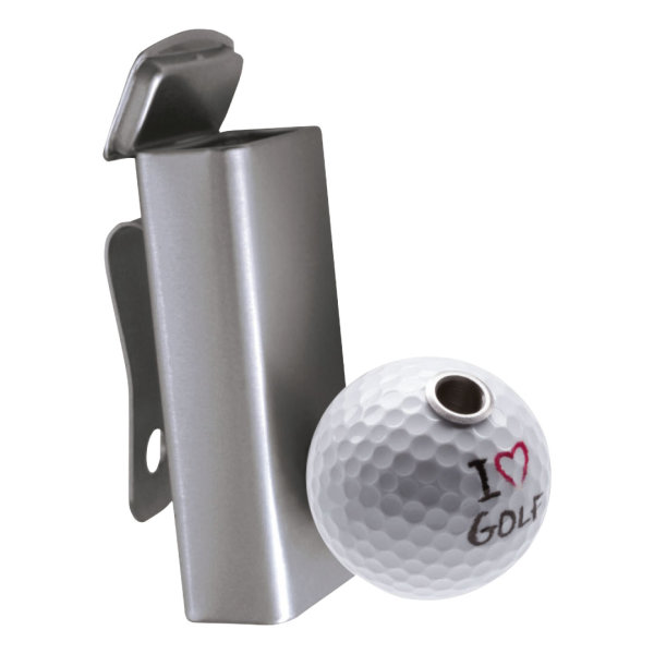 Smoki  Zigarettenhalter mit Aschenbecher "I Love Golf"