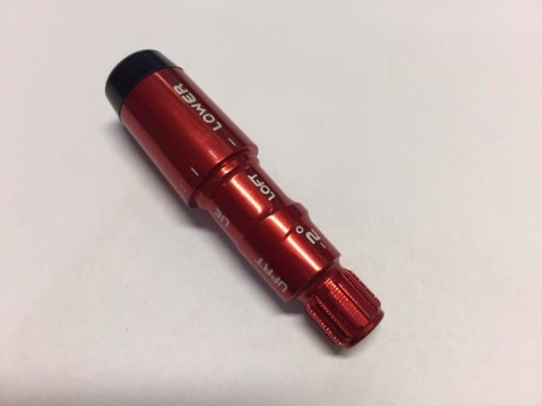 Sleeve Adapter red for TaylorMade M2/M1/R15/SLDR/Jet Speed Drivers (plus or minus 1.5 degree) 3 Degree w/out bolt - 0.335