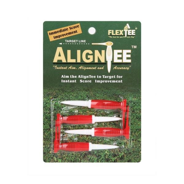 FlexTee AlignTee - Tee di golf flessibili 3 "(pacchetto di 4)