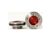 Translucent Stainless Ersatz Gewichte für Scotty Cameron Putter x 2 rot mit kleinem Gewinde