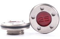 Translucent Stainless Ersatz Gewichte für Scotty Cameron Putter x 2 rot mit kleinem Gewinde