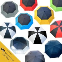 Parapluie de golf avec protection uv et fente de vent (Windcutter) / différentes couleurs