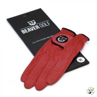 BEAVER GOLF Orginal BEAVER Handschuh Red Velvet