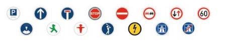 Flag 18 One Size Ballmarker Straßenverkehr