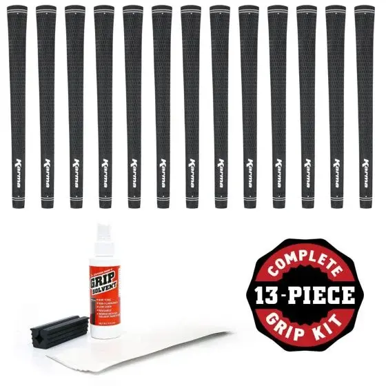 Karma Junior Black Velvet Junior  13 Grip Set (incl. Tape, Solvent & Shaft Clamp)
