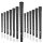 Karma Black/White Velvet Griff Set (13 x Griffe, 13 x Tape, Solvent und Schaftklammer)