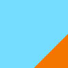 Hellblau/Orange