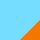 Hellblau/Orange